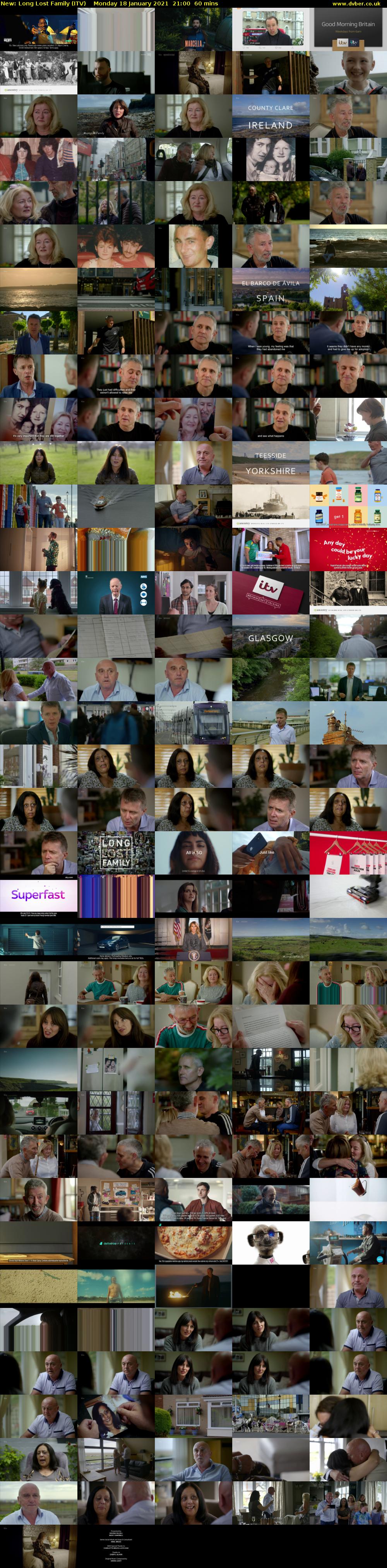 Long Lost Family (ITV) Monday 18 January 2021 21:00 - 22:00