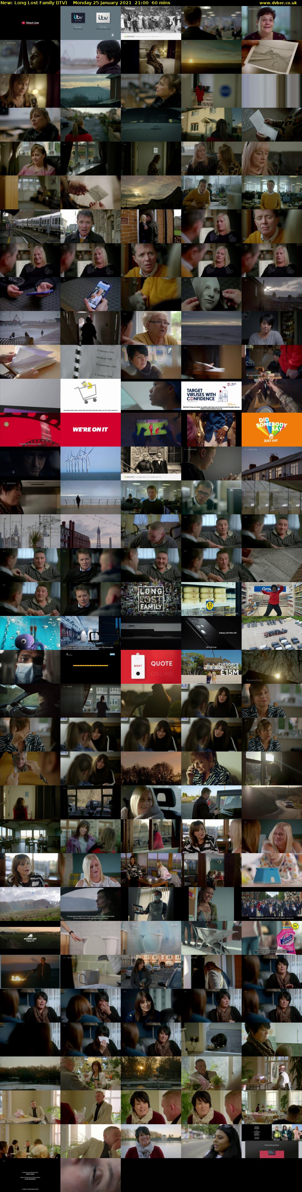 Long Lost Family (ITV) Monday 25 January 2021 21:00 - 22:00