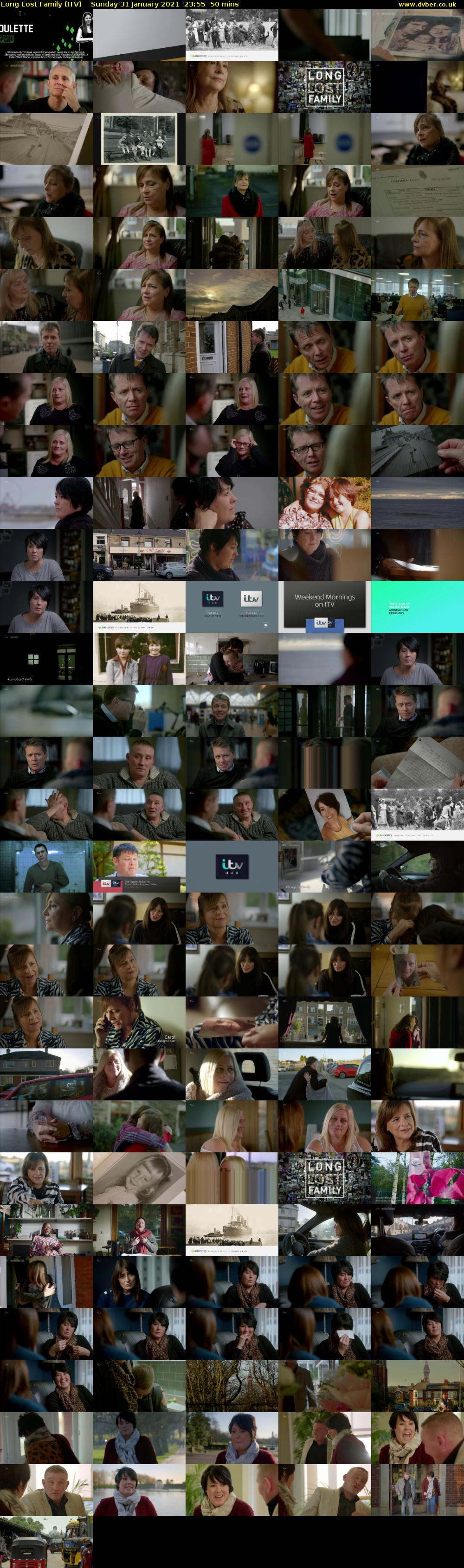 Long Lost Family (ITV) Sunday 31 January 2021 23:55 - 00:45