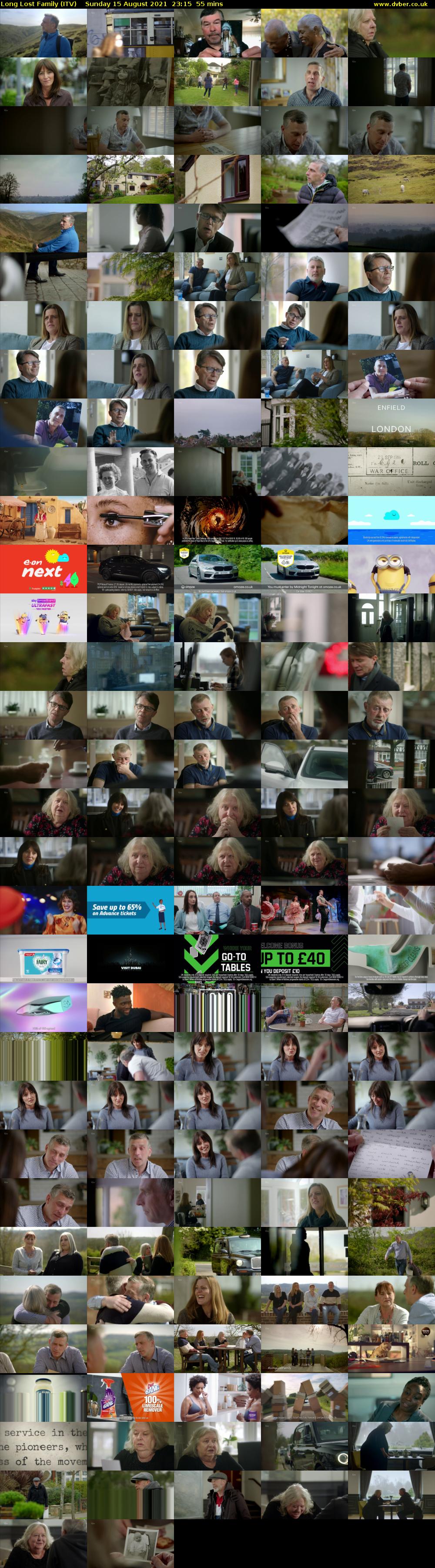 Long Lost Family (ITV) Sunday 15 August 2021 23:15 - 00:10