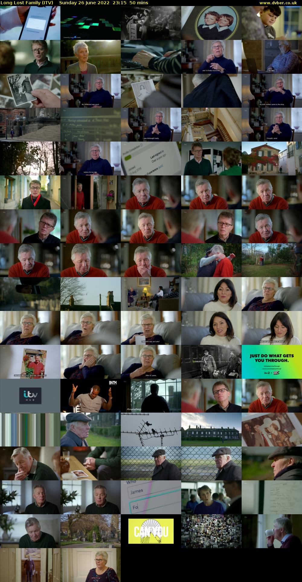 Long Lost Family (ITV) Sunday 26 June 2022 23:15 - 00:05