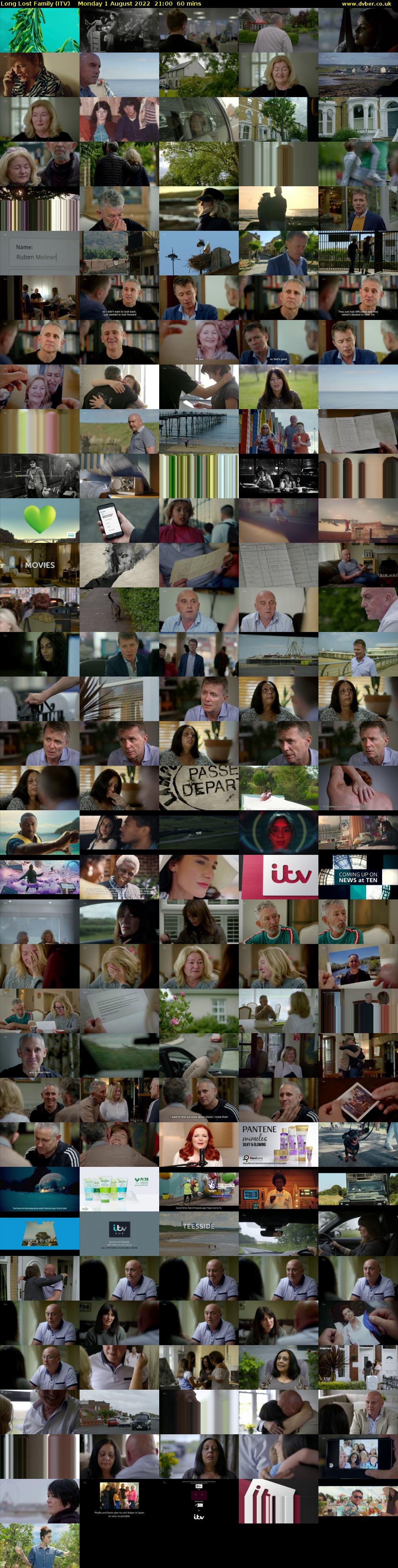 Long Lost Family (ITV) Monday 1 August 2022 21:00 - 22:00