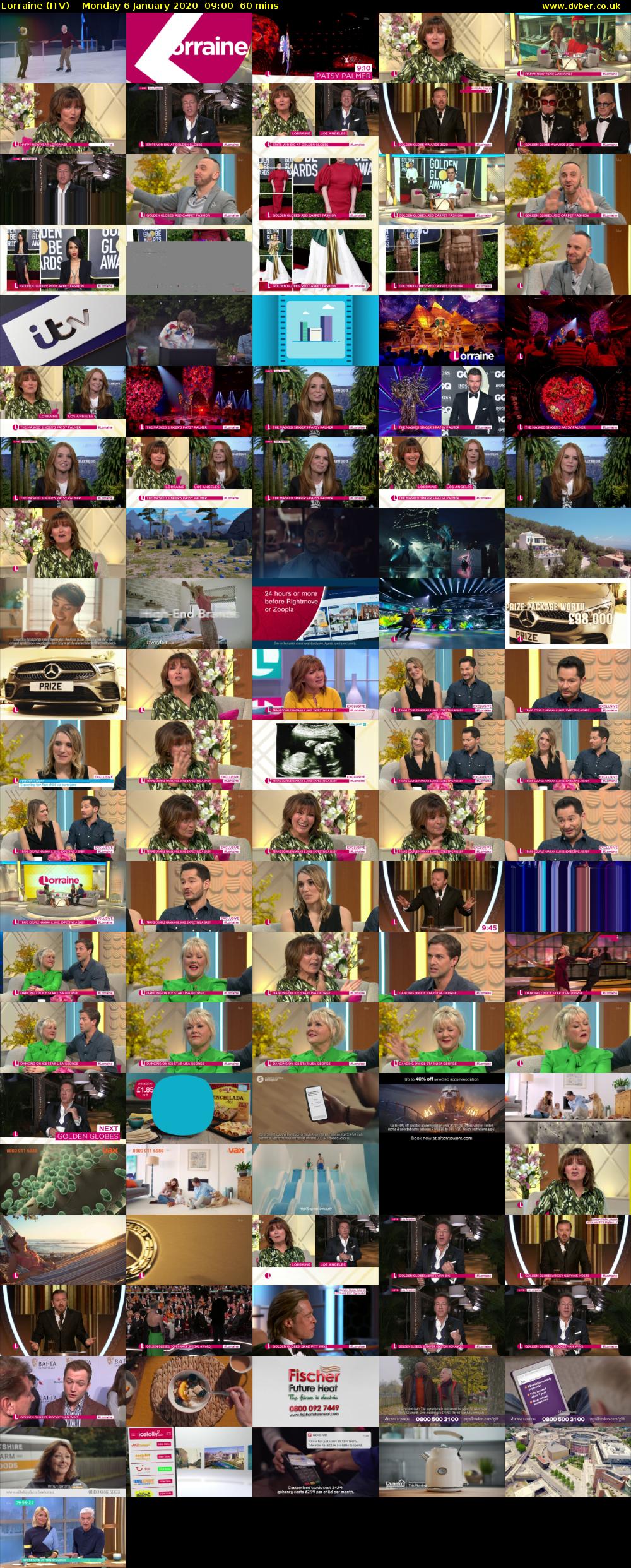 Lorraine (ITV) Monday 6 January 2020 09:00 - 10:00