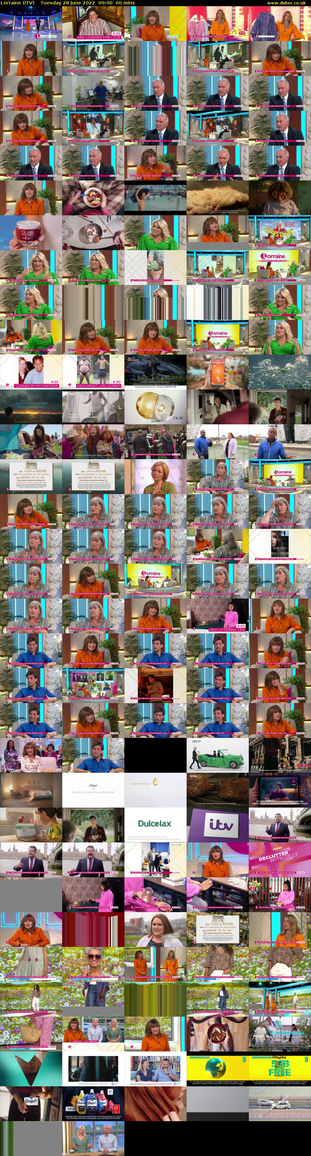 Lorraine (ITV) Tuesday 28 June 2022 09:00 - 10:00