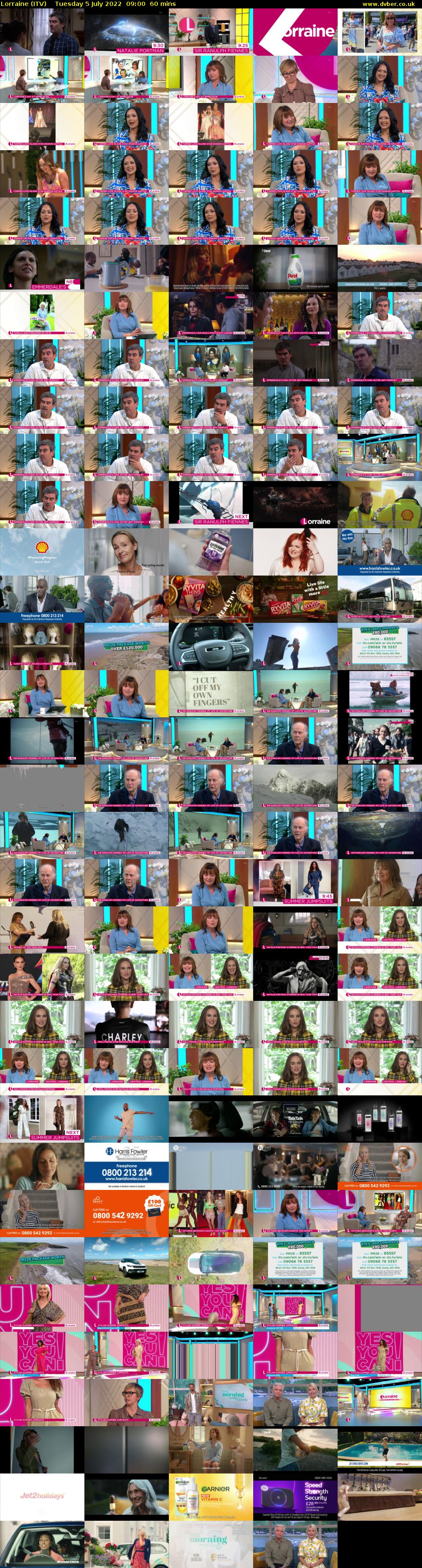 Lorraine (ITV) Tuesday 5 July 2022 09:00 - 10:00