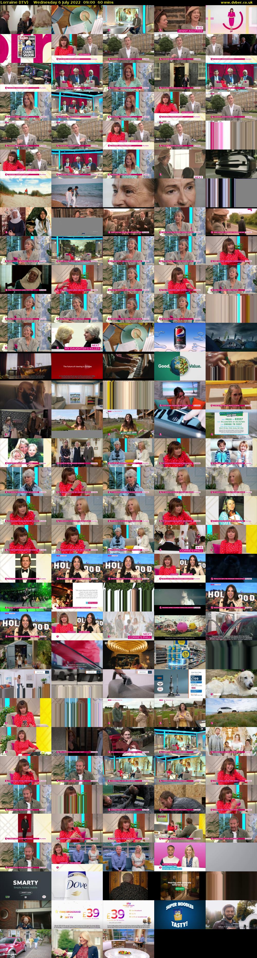 Lorraine (ITV) Wednesday 6 July 2022 09:00 - 10:00