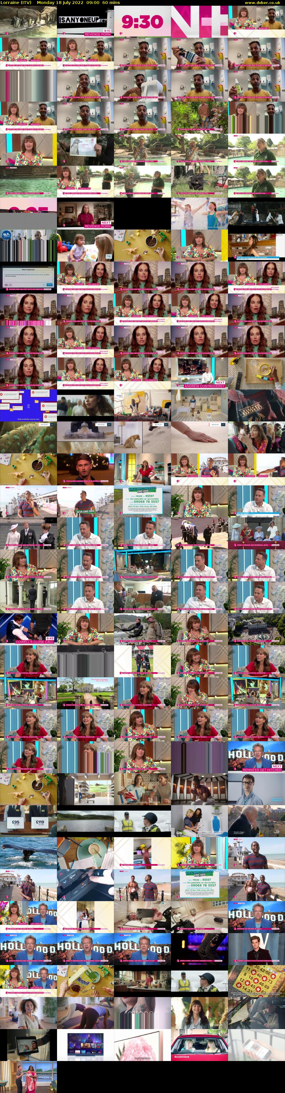 Lorraine (ITV) Monday 18 July 2022 09:00 - 10:00