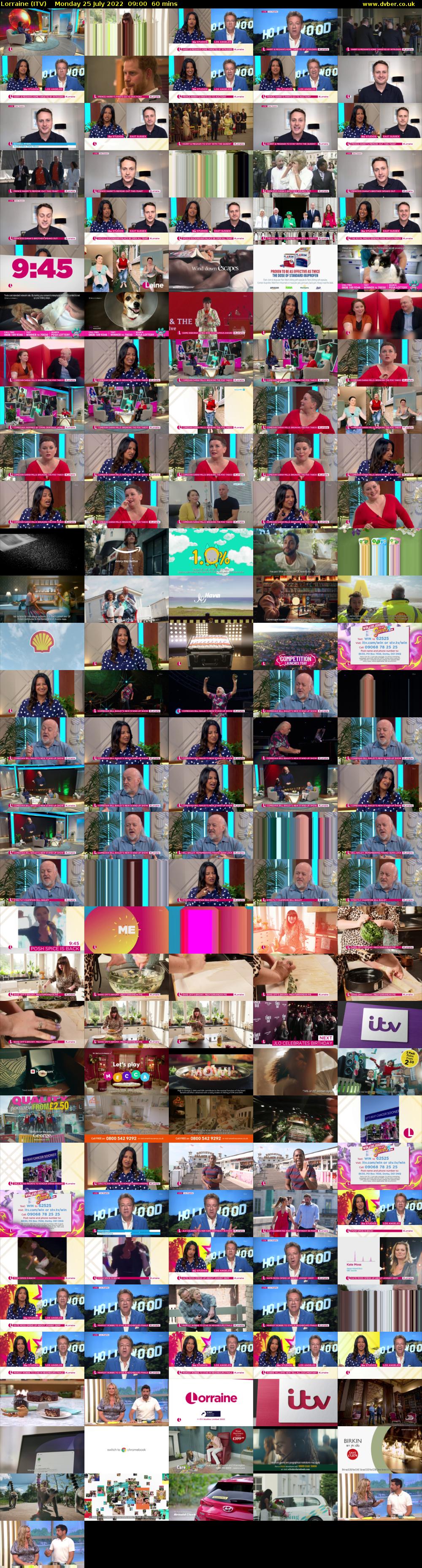 Lorraine (ITV) Monday 25 July 2022 09:00 - 10:00