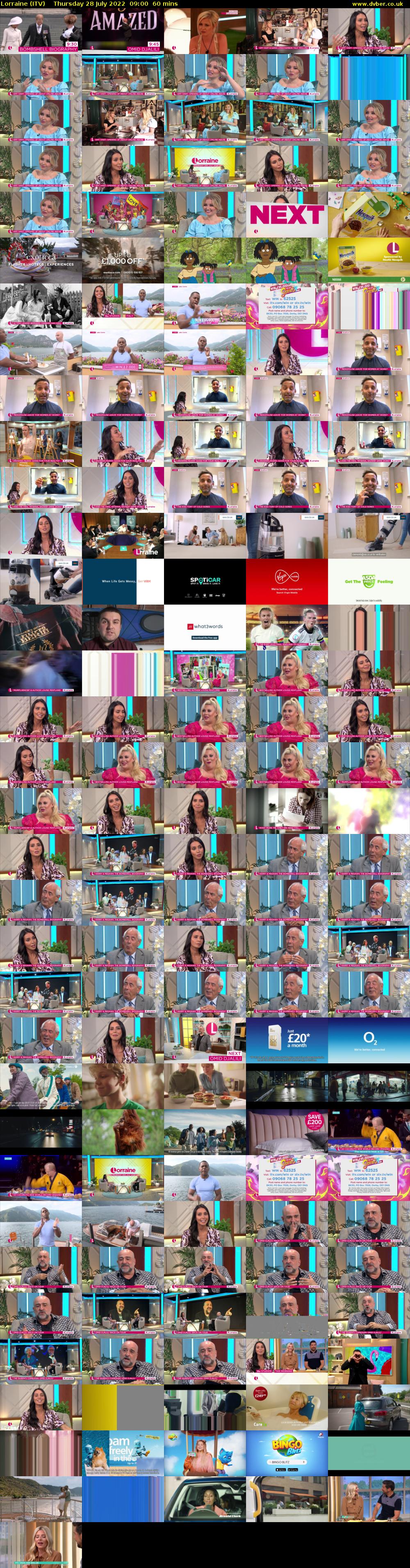 Lorraine (ITV) Thursday 28 July 2022 09:00 - 10:00