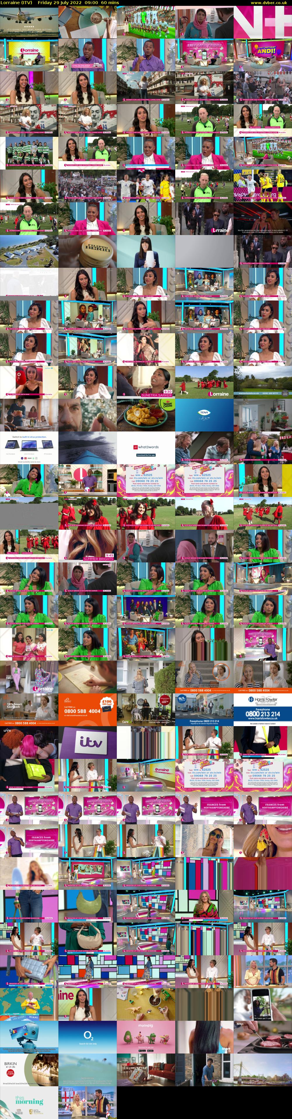 Lorraine (ITV) Friday 29 July 2022 09:00 - 10:00