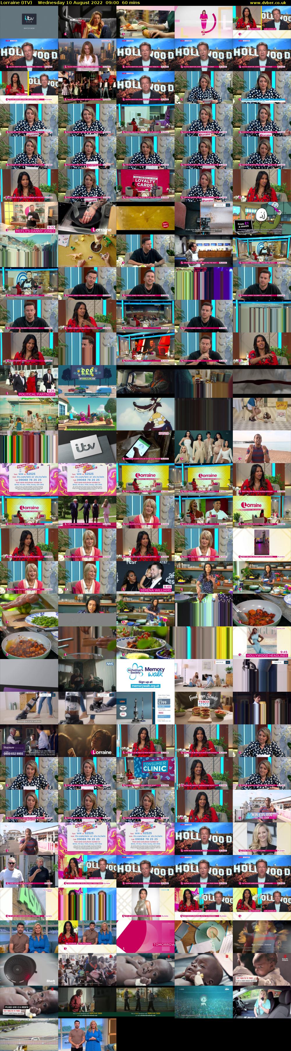 Lorraine (ITV) Wednesday 10 August 2022 09:00 - 10:00