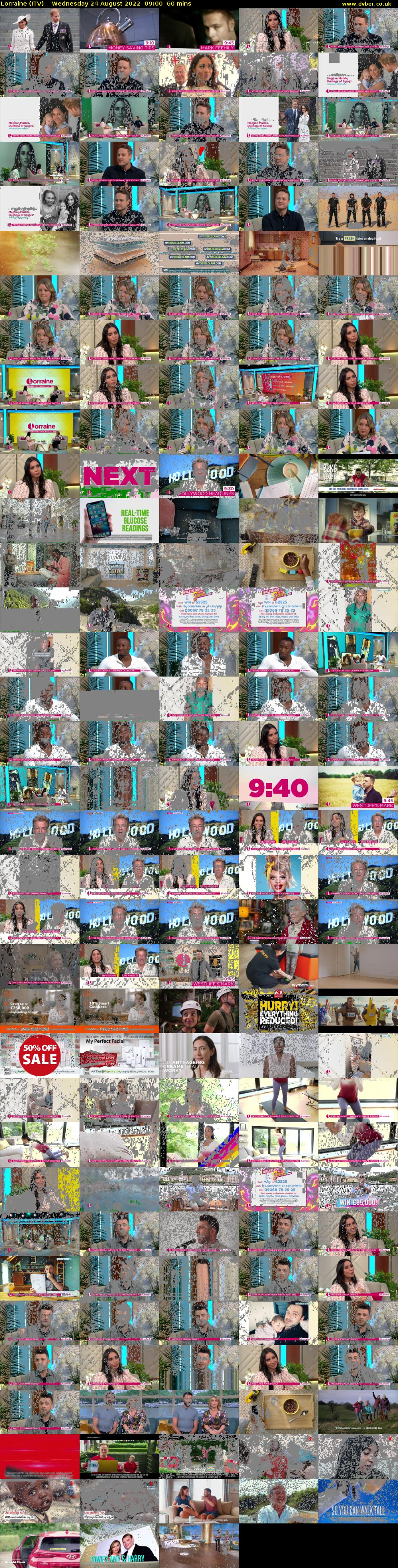 Lorraine (ITV) Wednesday 24 August 2022 09:00 - 10:00