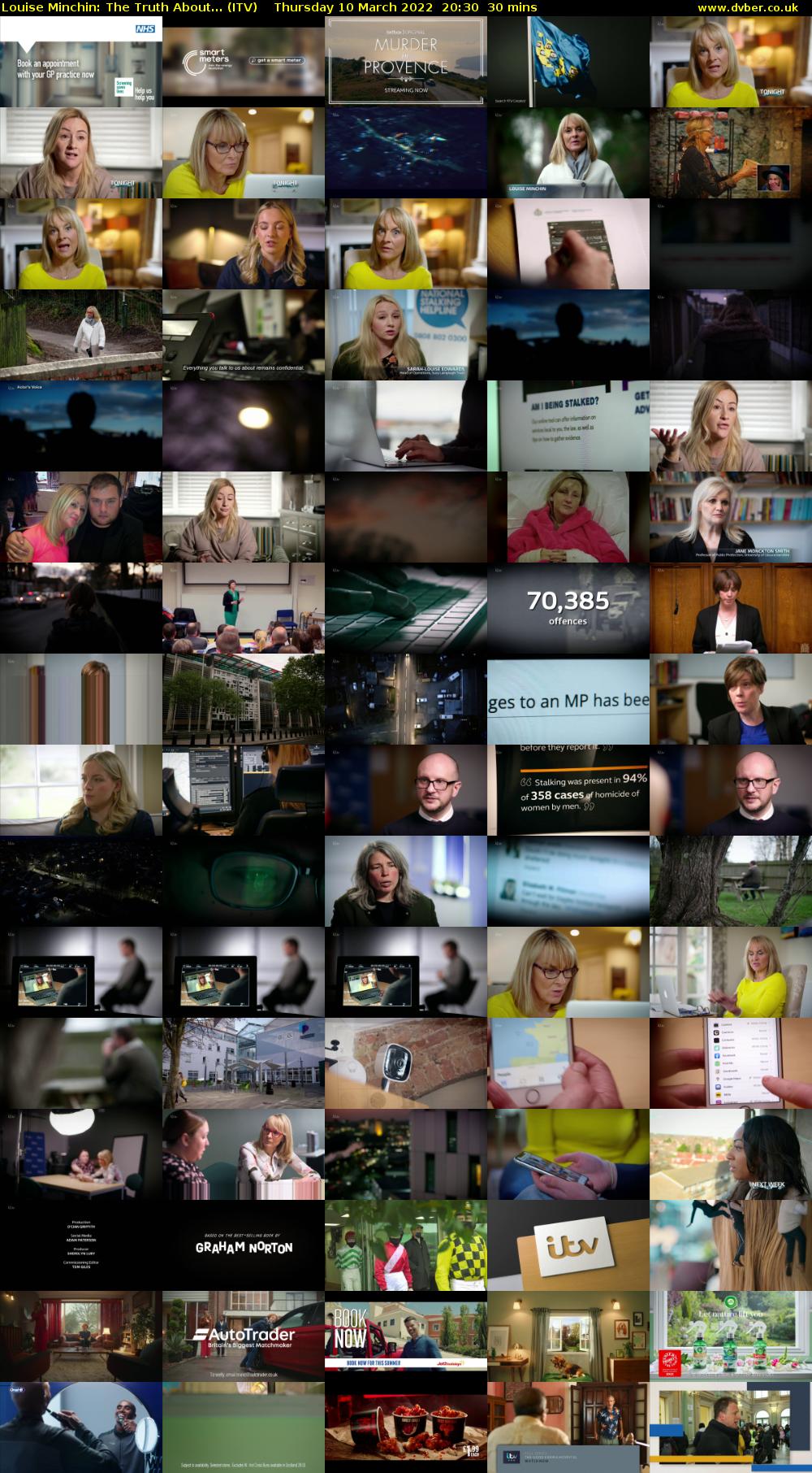 Louise Minchin: The Truth About... (ITV) Thursday 10 March 2022 20:30 - 21:00