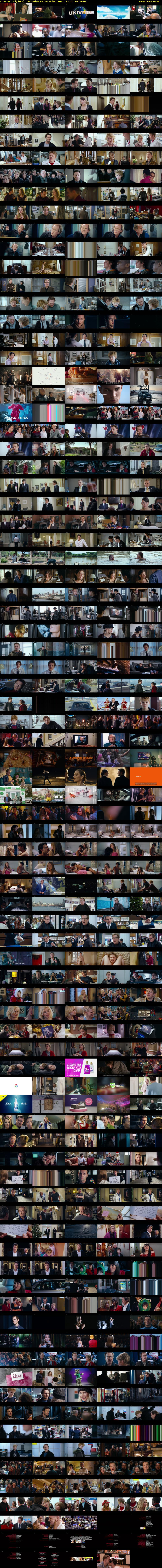 Love Actually (ITV) Saturday 25 December 2021 22:40 - 01:05