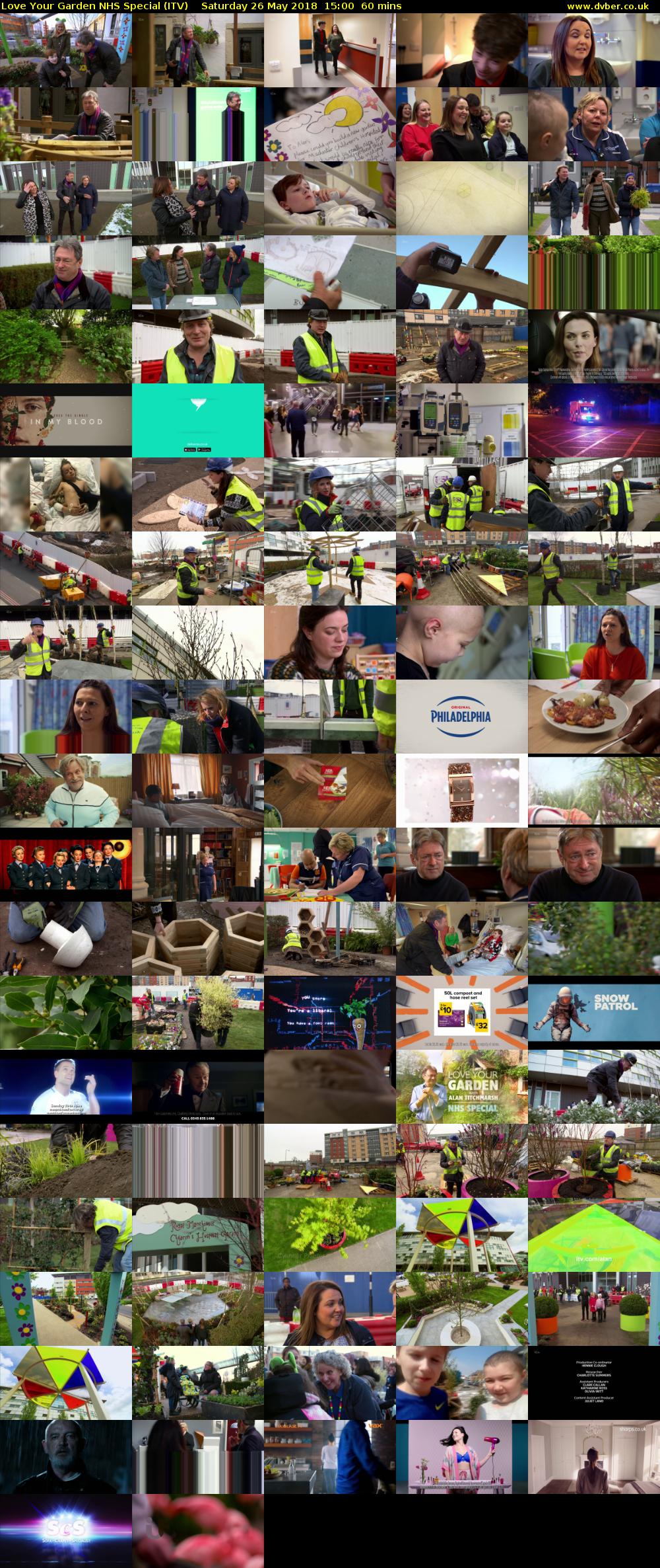 Love Your Garden NHS Special (ITV) Saturday 26 May 2018 15:00 - 16:00