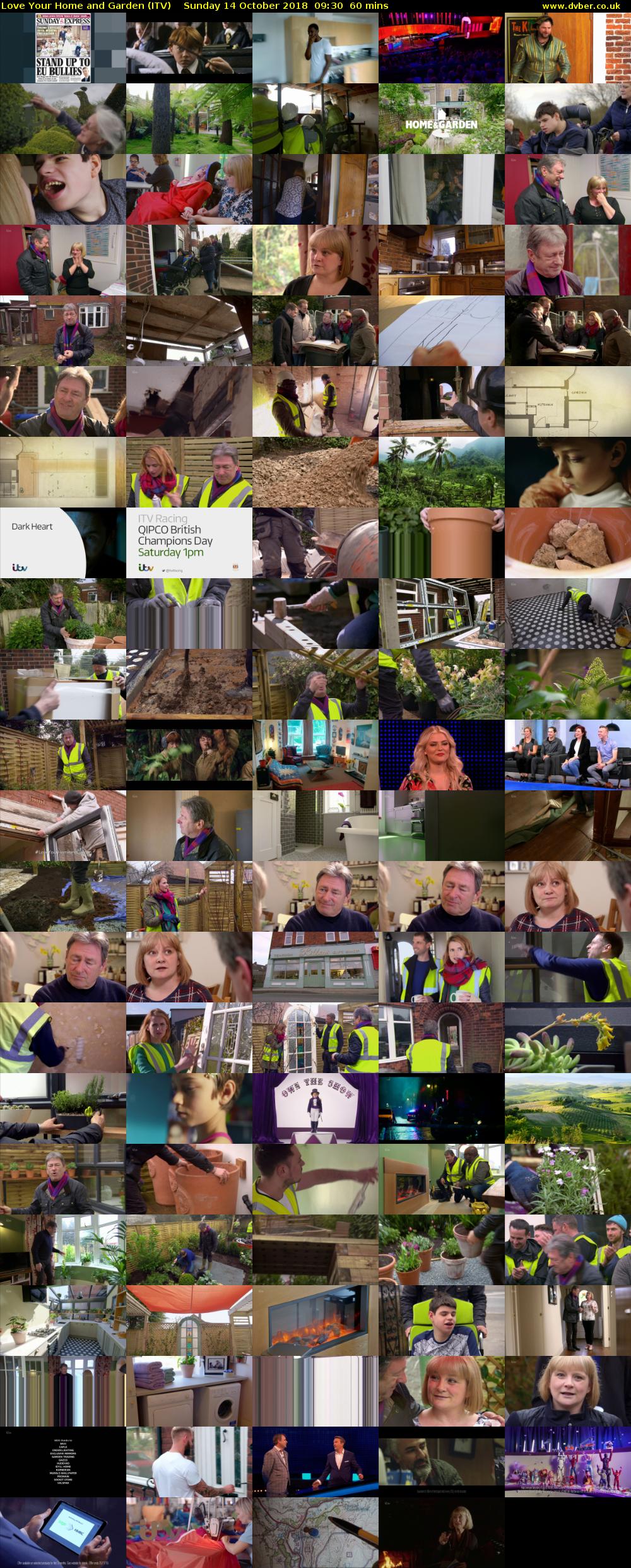 Love Your Home and Garden (ITV) Sunday 14 October 2018 09:30 - 10:30
