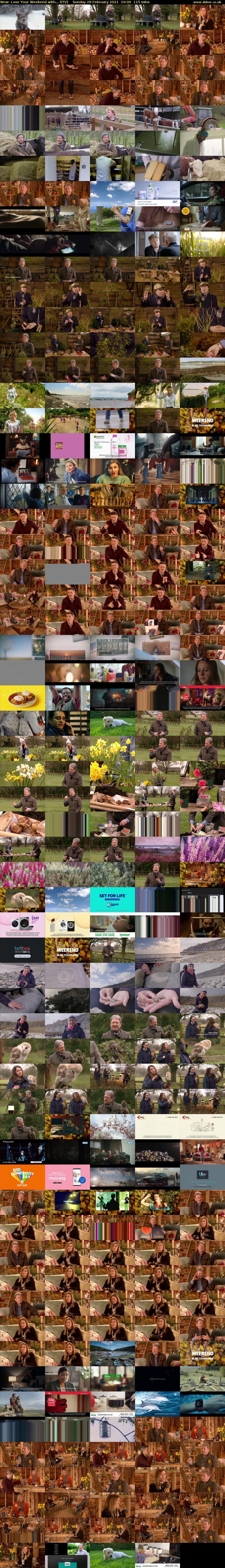 Love Your Weekend with... (ITV) Sunday 28 February 2021 10:00 - 11:55