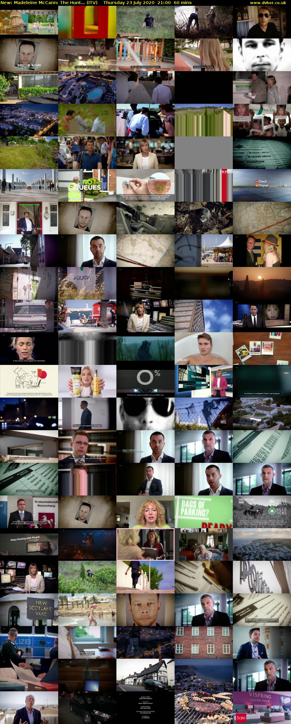 Madeleine McCann: The Hunt... (ITV) Thursday 23 July 2020 21:00 - 22:00