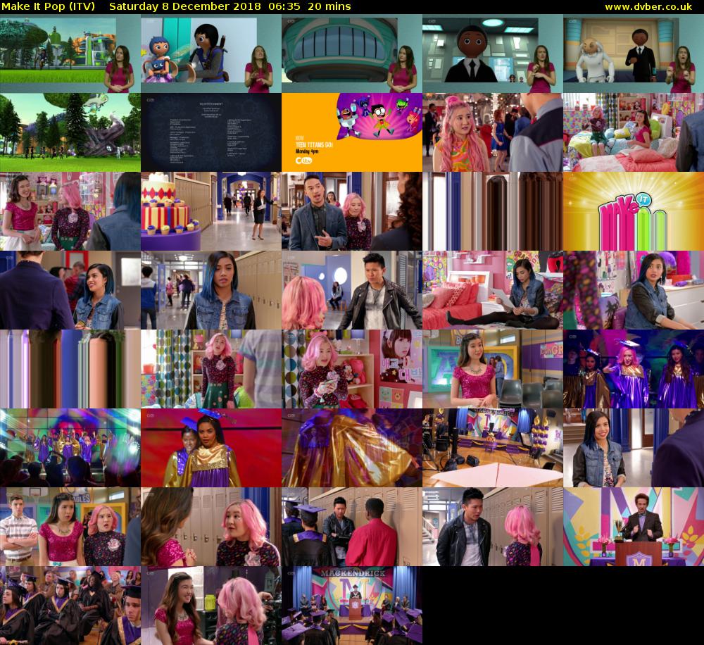 Make It Pop (ITV) Saturday 8 December 2018 06:35 - 06:55