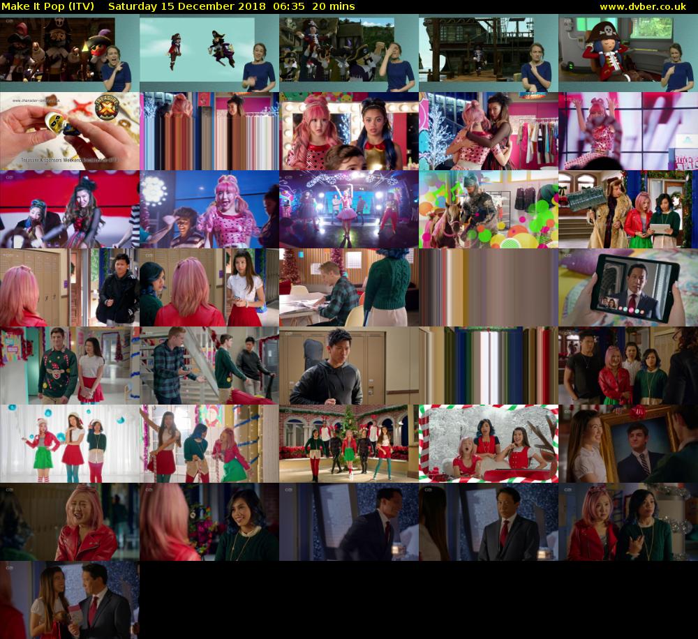 Make It Pop (ITV) Saturday 15 December 2018 06:35 - 06:55