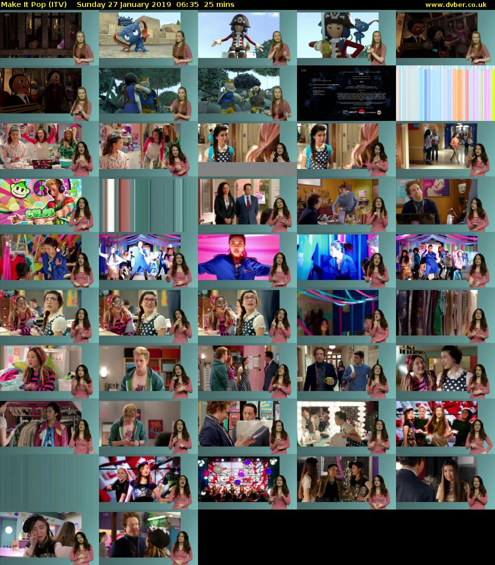Make It Pop (ITV) Sunday 27 January 2019 06:35 - 07:00
