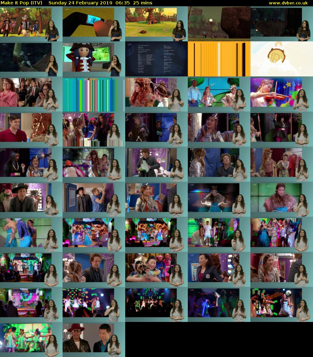 Make It Pop (ITV) Sunday 24 February 2019 06:35 - 07:00