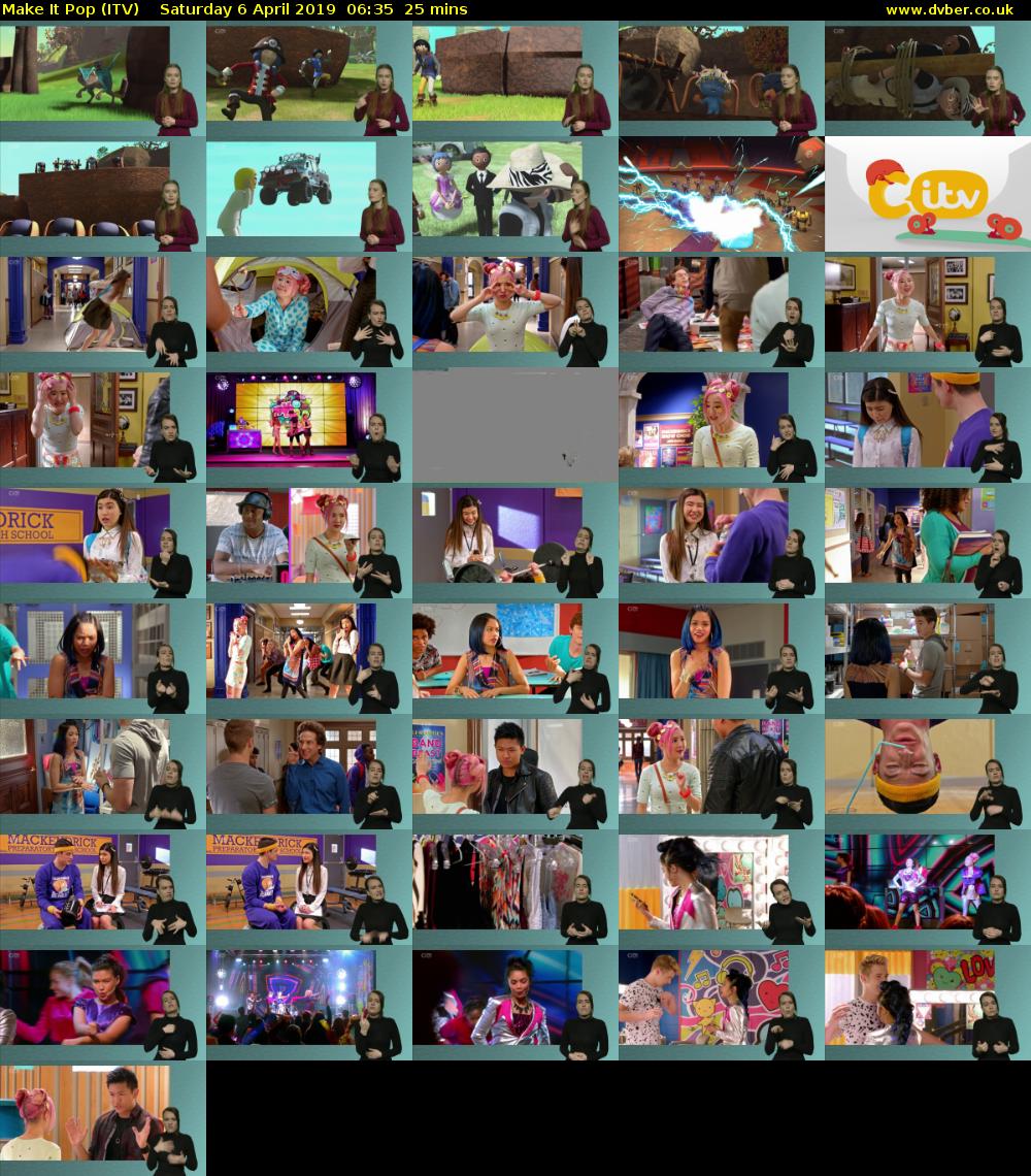 Make It Pop (ITV) Saturday 6 April 2019 06:35 - 07:00