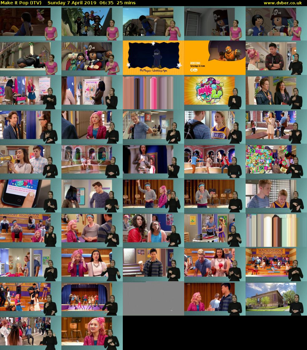 Make It Pop (ITV) Sunday 7 April 2019 06:35 - 07:00