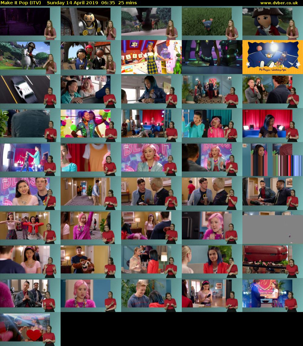 Make It Pop (ITV) Sunday 14 April 2019 06:35 - 07:00