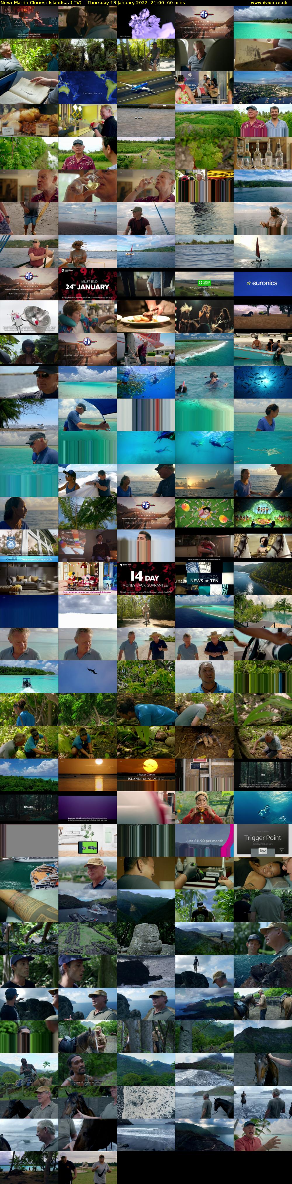 Martin Clunes: Islands... (ITV) Thursday 13 January 2022 21:00 - 22:00