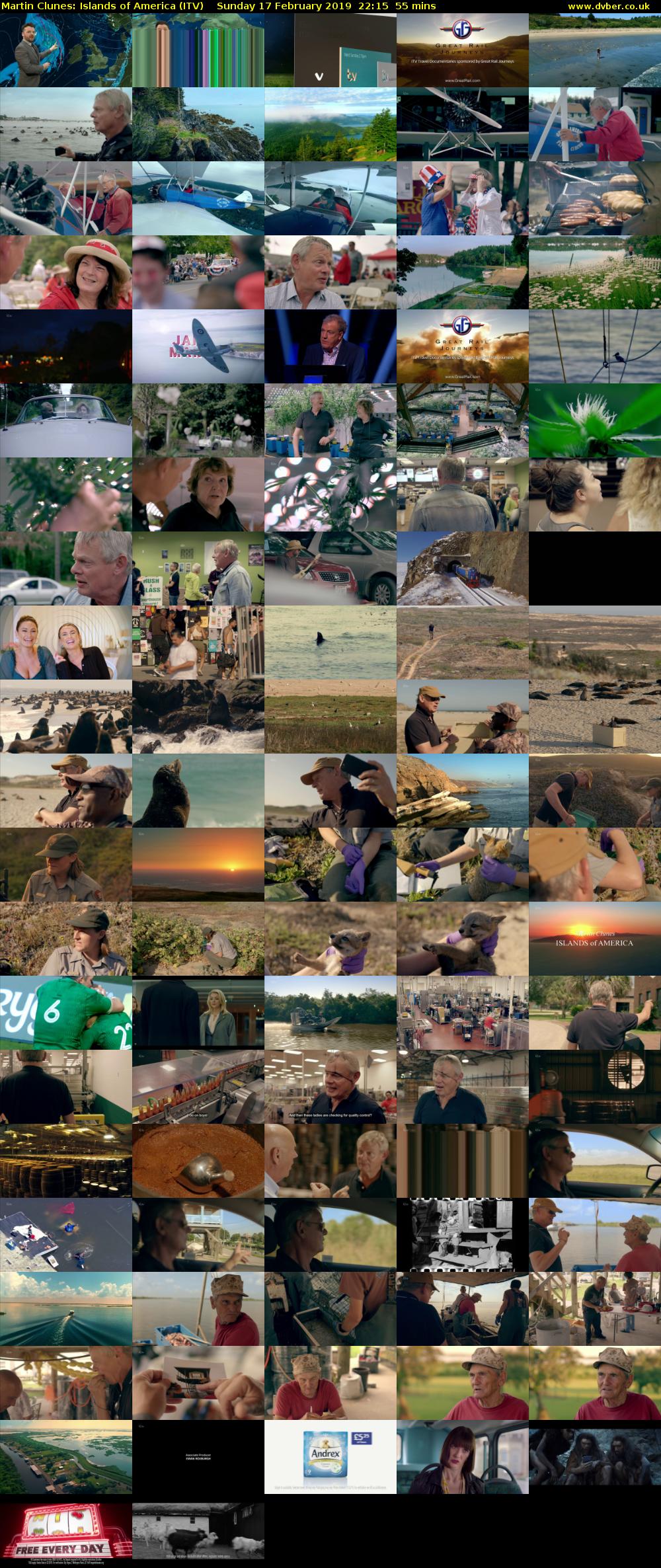 Martin Clunes: Islands of America (ITV) Sunday 17 February 2019 22:15 - 23:10