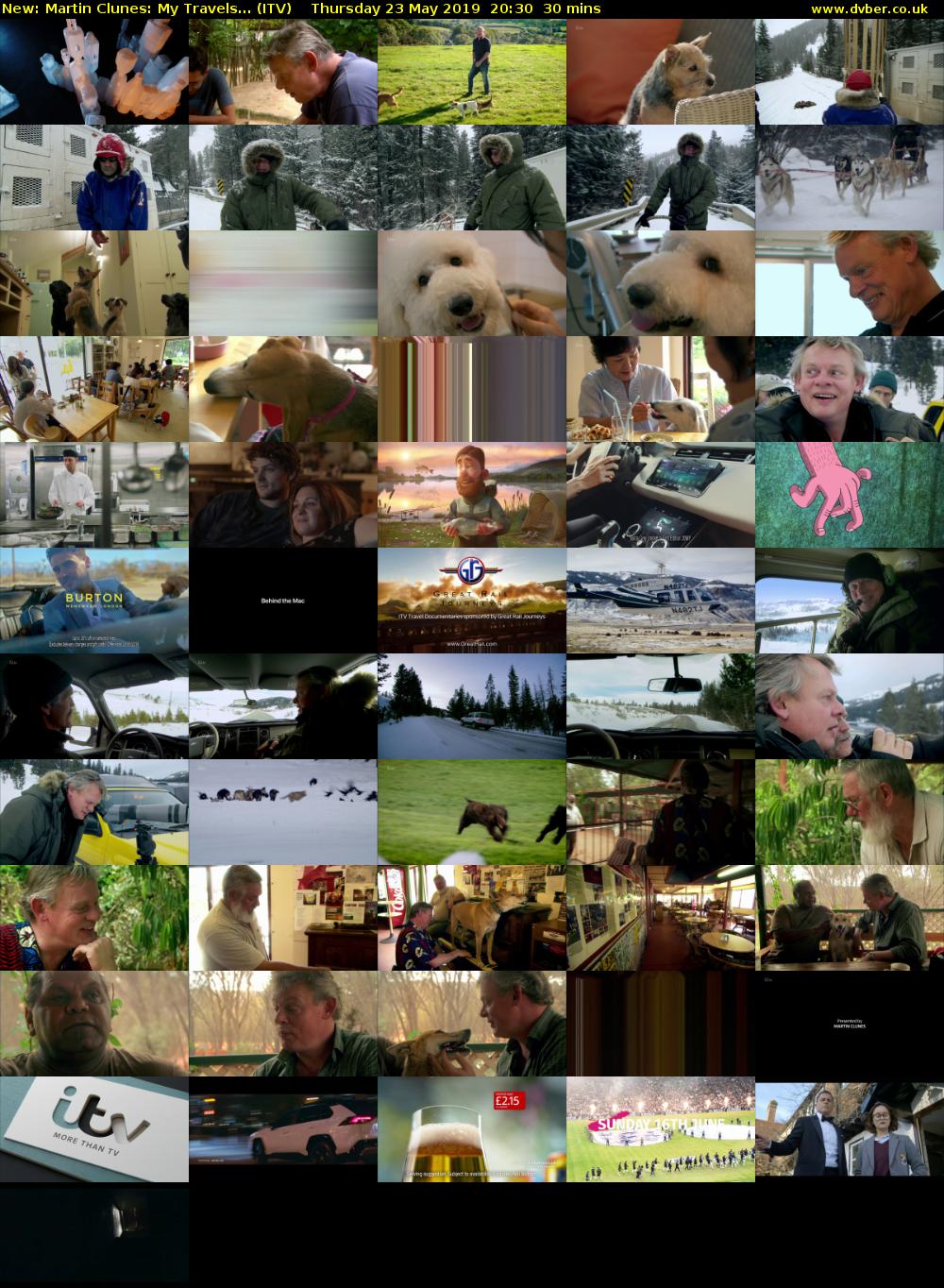 Martin Clunes: My Travels... (ITV) Thursday 23 May 2019 20:30 - 21:00