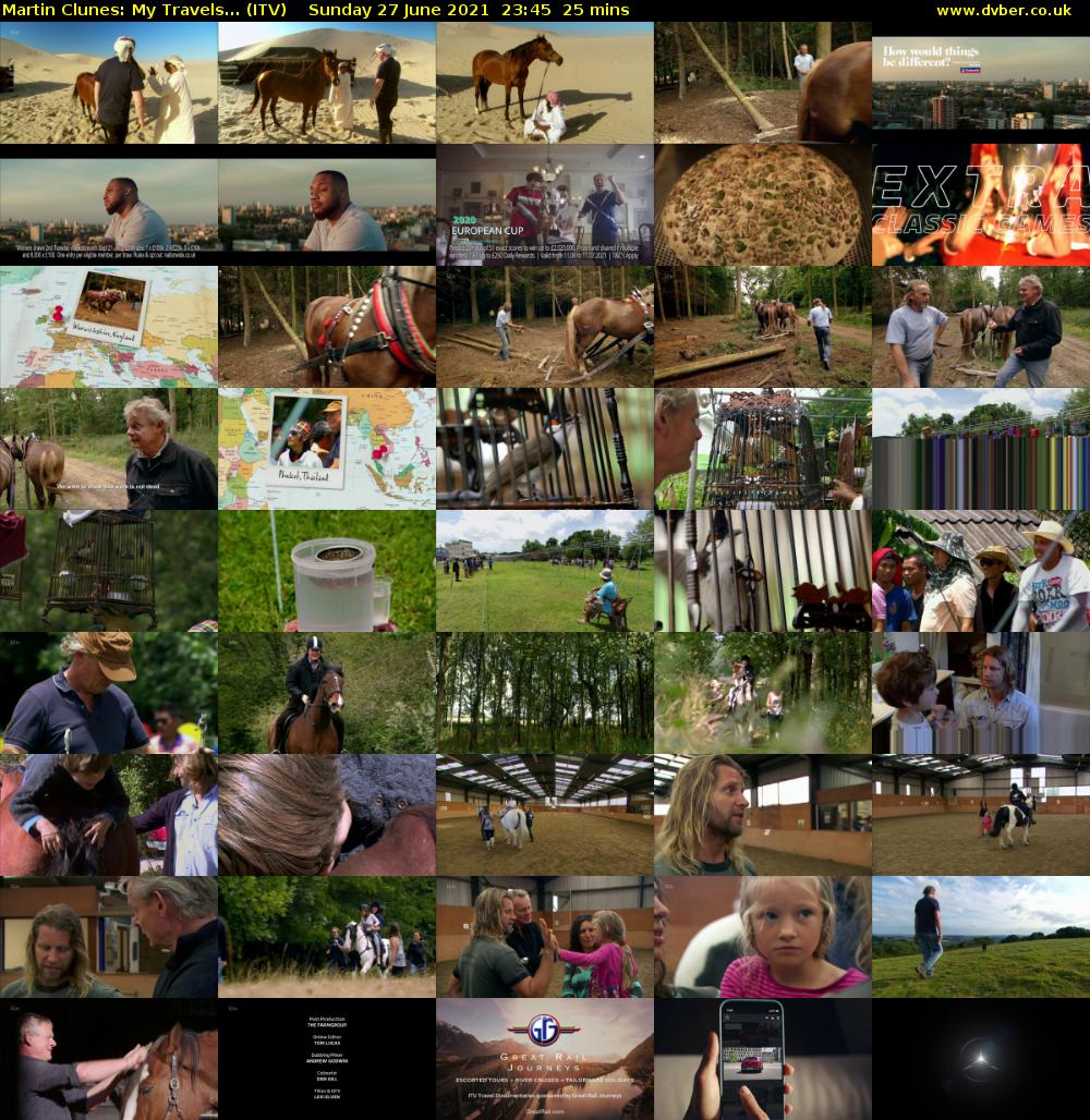 Martin Clunes: My Travels... (ITV) Sunday 27 June 2021 23:45 - 00:10