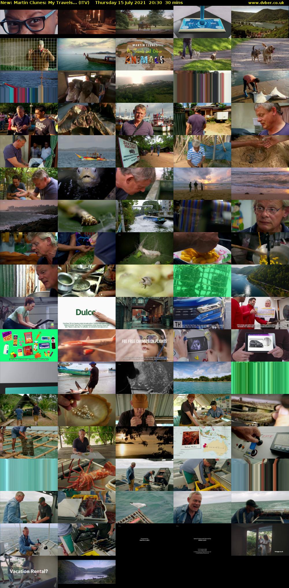 Martin Clunes: My Travels... (ITV) Thursday 15 July 2021 20:30 - 21:00