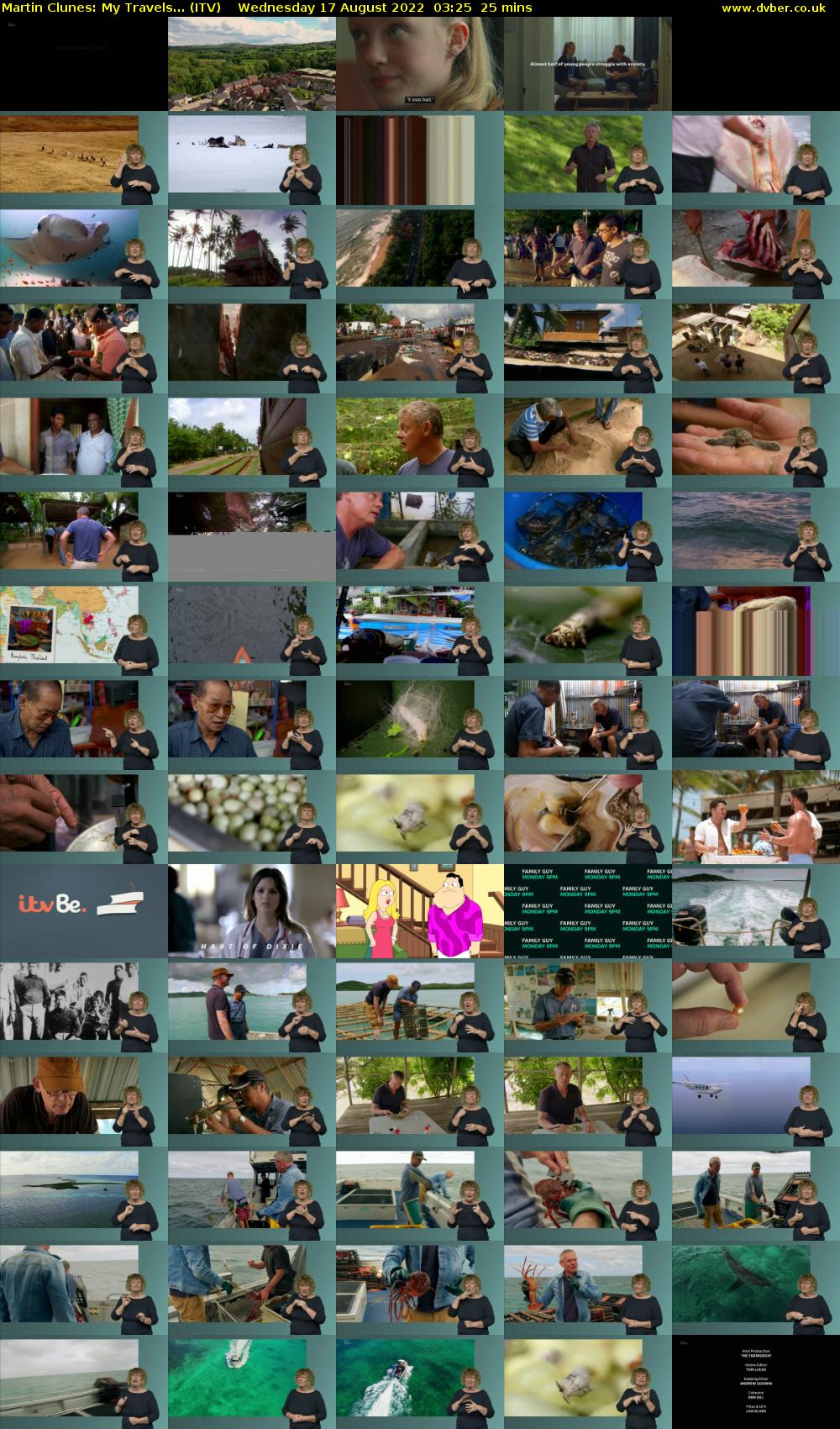 Martin Clunes: My Travels... (ITV) Wednesday 17 August 2022 03:25 - 03:50