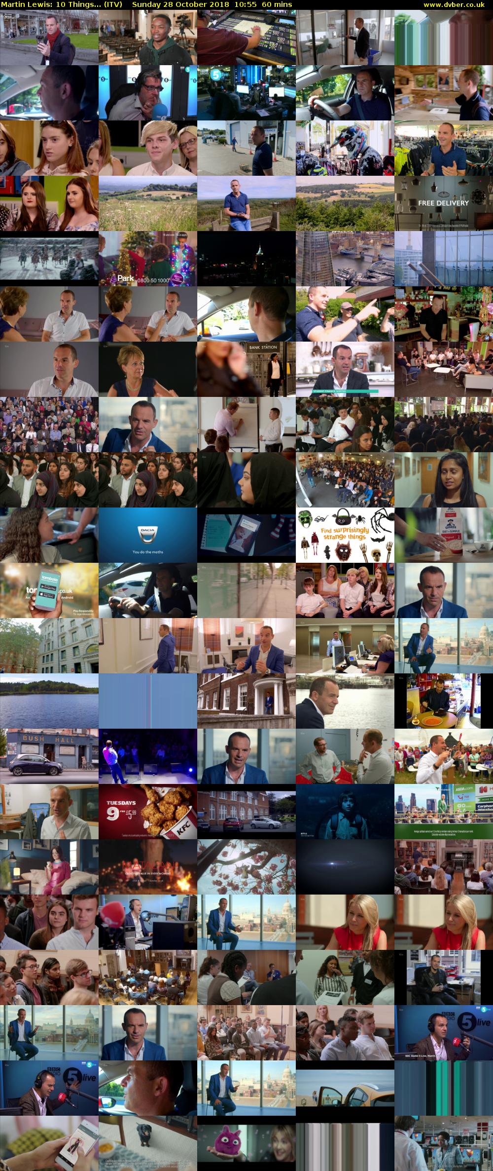 Martin Lewis: 10 Things... (ITV) Sunday 28 October 2018 10:55 - 11:55