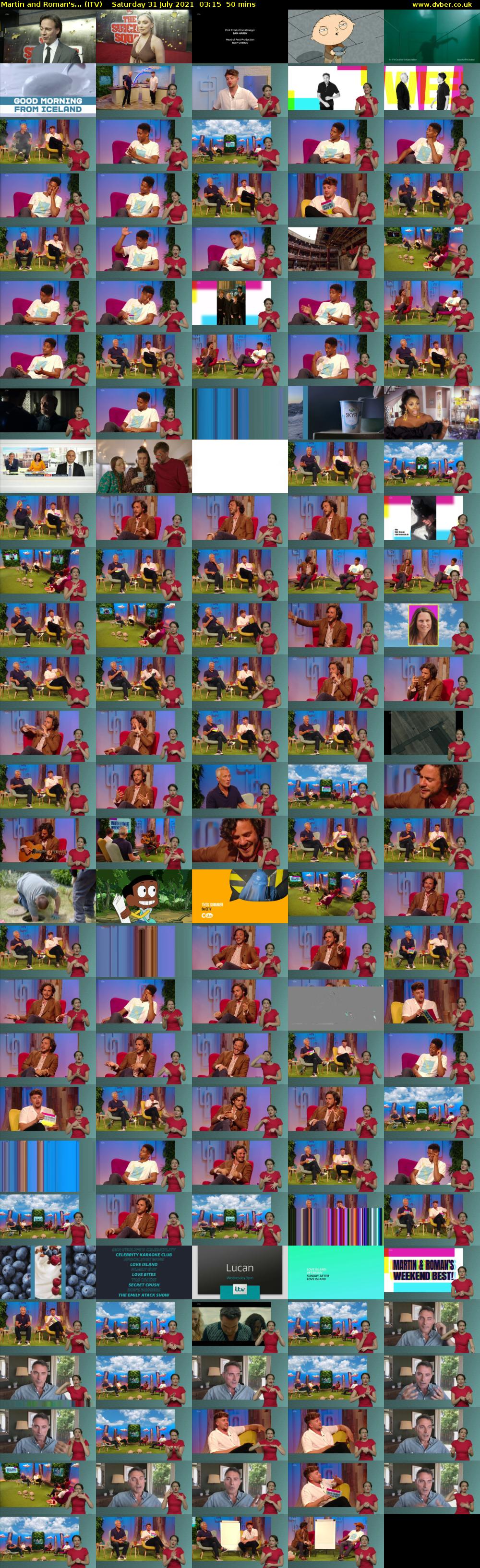 Martin and Roman's... (ITV) Saturday 31 July 2021 03:15 - 04:05