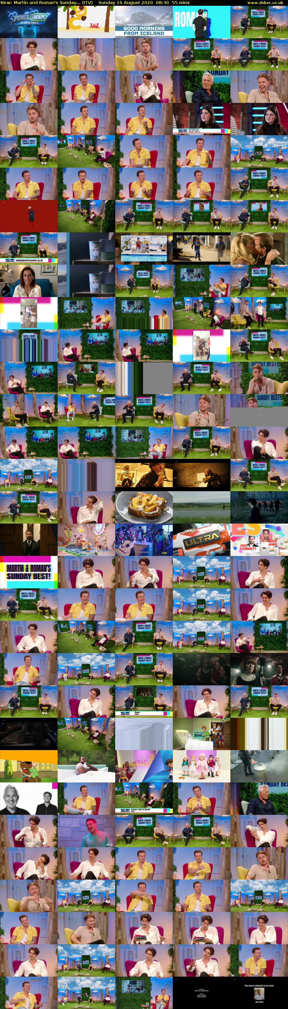 Martin and Roman's Sunday... (ITV) Sunday 16 August 2020 08:30 - 09:25