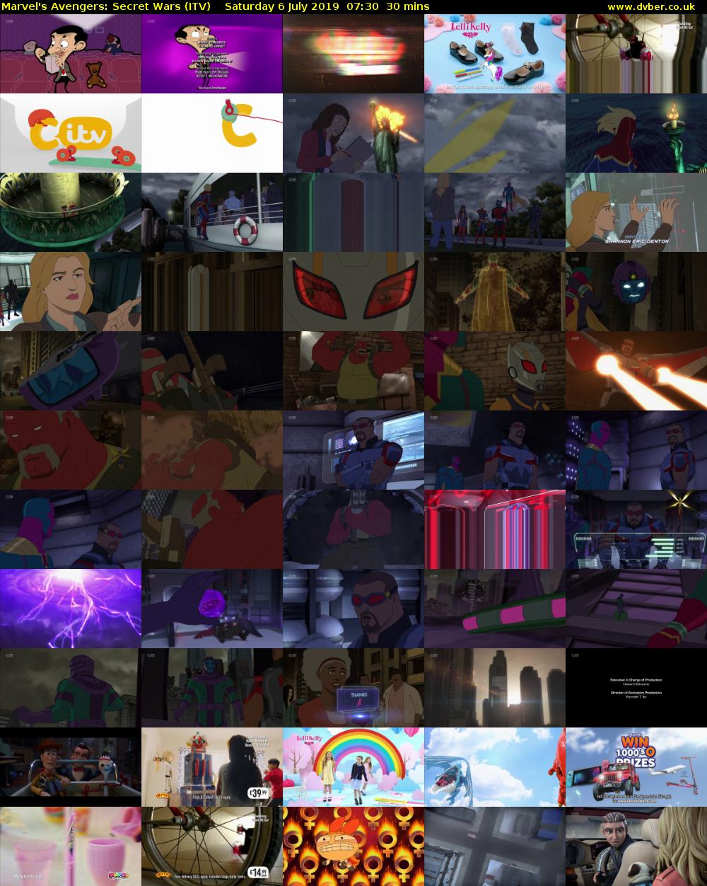 Marvel's Avengers: Secret Wars (ITV) Saturday 6 July 2019 07:30 - 08:00
