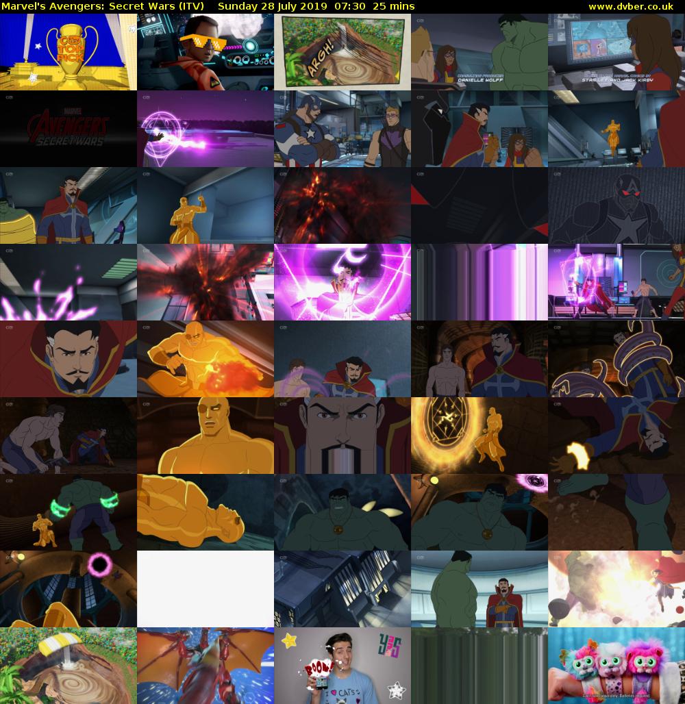 Marvel's Avengers: Secret Wars (ITV) Sunday 28 July 2019 07:30 - 07:55