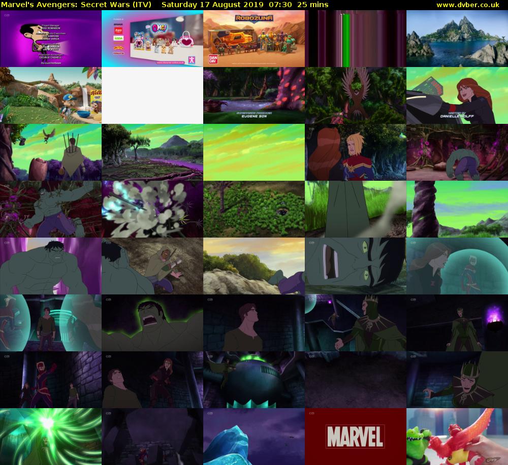 Marvel's Avengers: Secret Wars (ITV) Saturday 17 August 2019 07:30 - 07:55