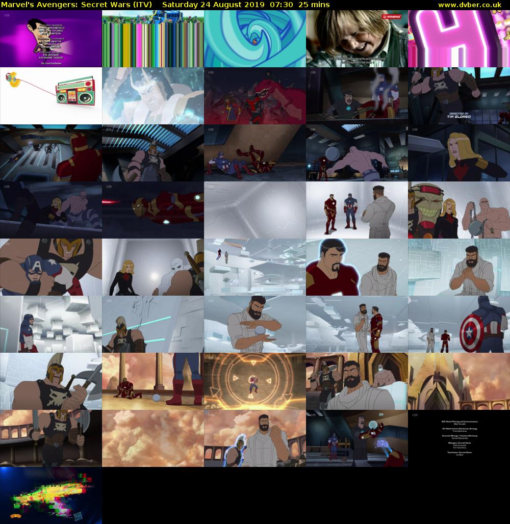 Marvel's Avengers: Secret Wars (ITV) Saturday 24 August 2019 07:30 - 07:55