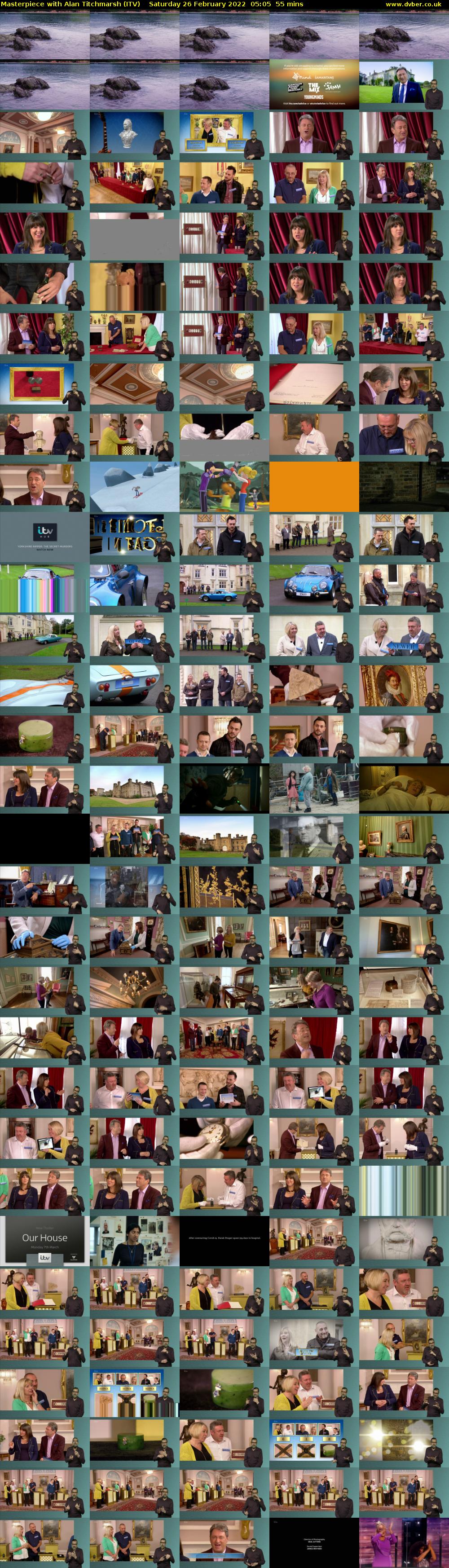 Masterpiece with Alan Titchmarsh (ITV) Saturday 26 February 2022 05:05 - 06:00