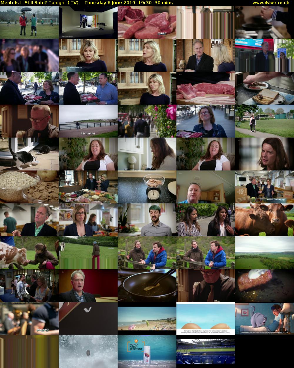 Meat: Is It Still Safe? Tonight (ITV) Thursday 6 June 2019 19:30 - 20:00