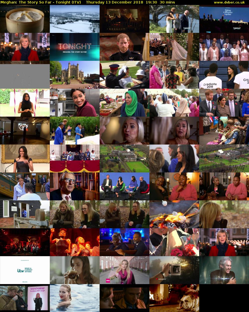 Meghan: The Story So Far - Tonight (ITV) Thursday 13 December 2018 19:30 - 20:00
