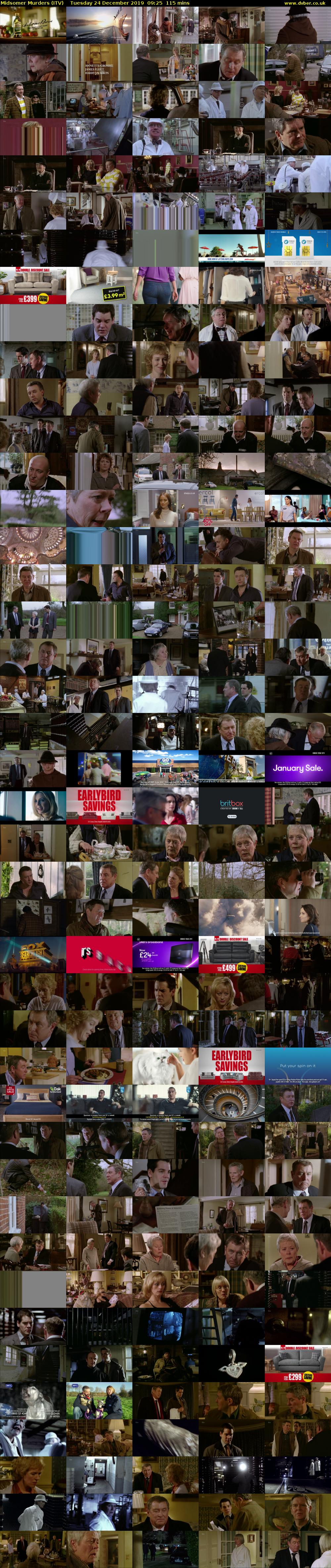 Midsomer Murders (ITV) Tuesday 24 December 2019 09:25 - 11:20