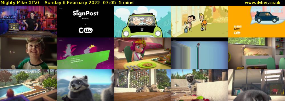 Mighty Mike (ITV) Sunday 6 February 2022 07:05 - 07:10