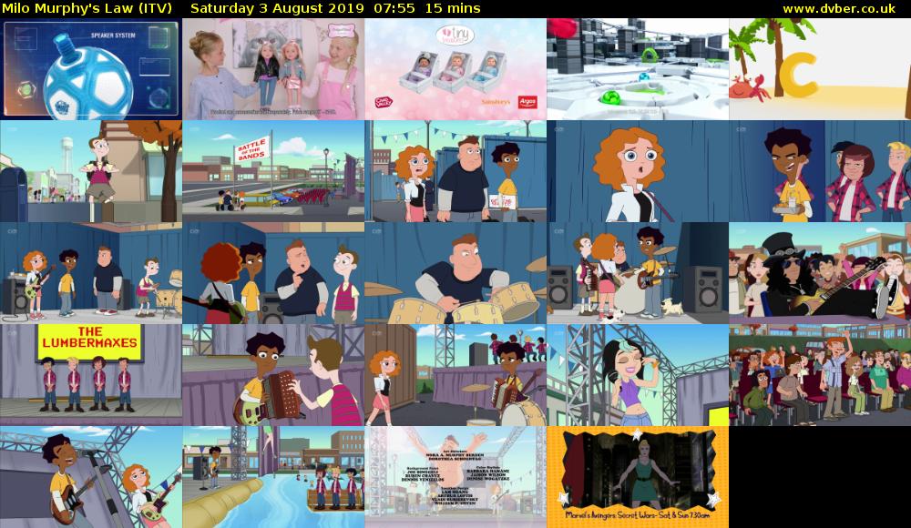 Milo Murphy's Law (ITV) Saturday 3 August 2019 07:55 - 08:10