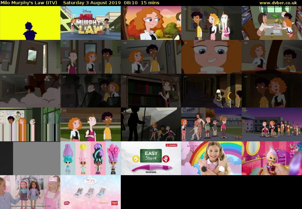 Milo Murphy's Law (ITV) Saturday 3 August 2019 08:10 - 08:25