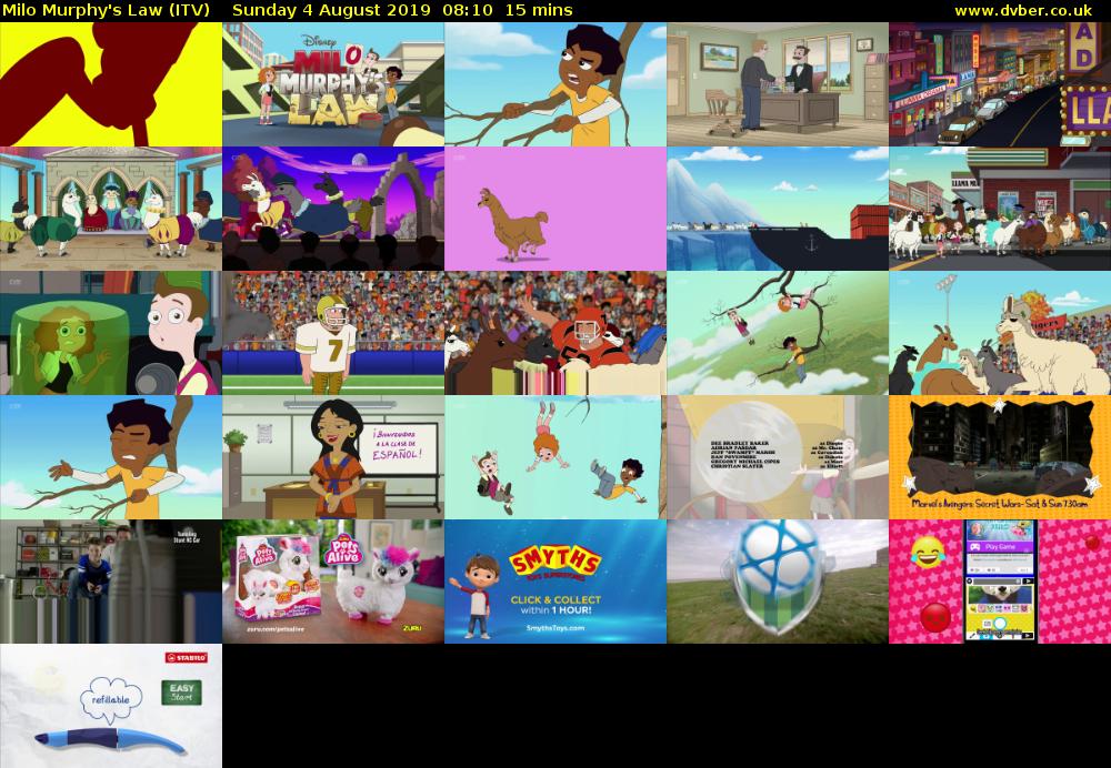Milo Murphy's Law (ITV) Sunday 4 August 2019 08:10 - 08:25